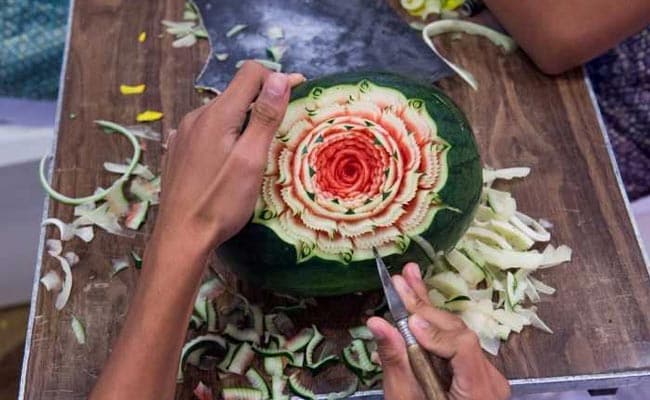 The Unique Thai Art of Fruit Carving: A Visual Feast